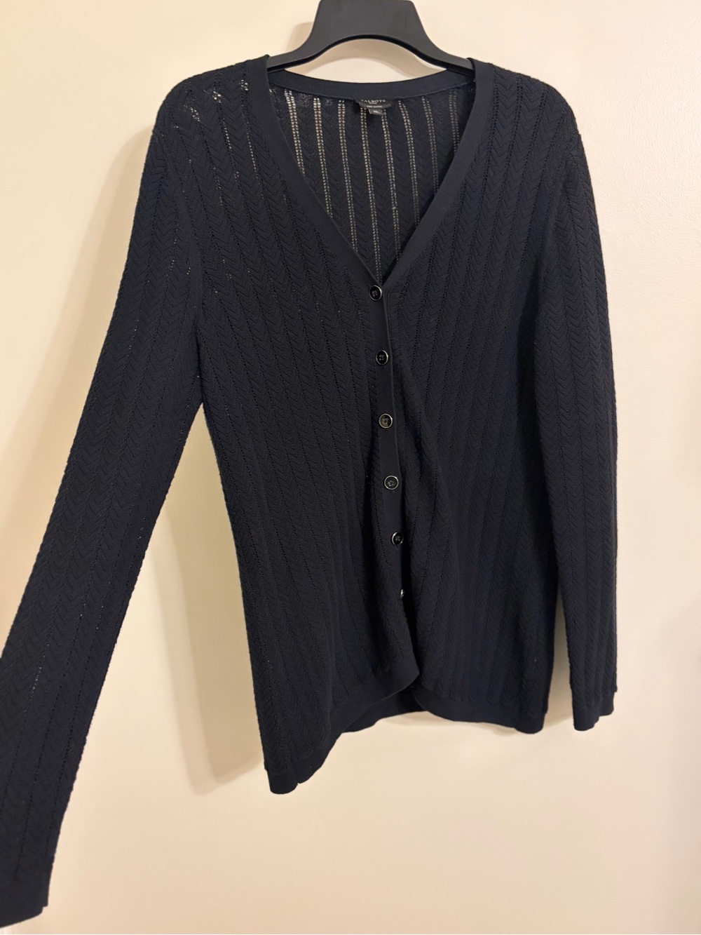 Talbots | Classic V-Neck Button Front Cardigan size MP
